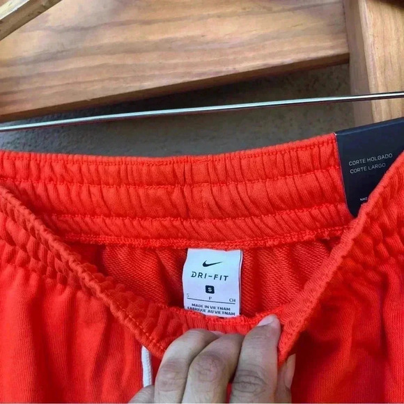 Nike orange sweatpants fly size small - Picture 2 of 5